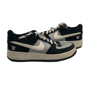 Nike Black Gray Air Force 1 Low Bucket Shoes Size 6 Youth